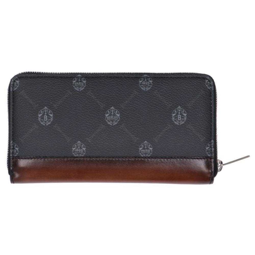 Berluti Itauba Round Zip Long Wallet Black